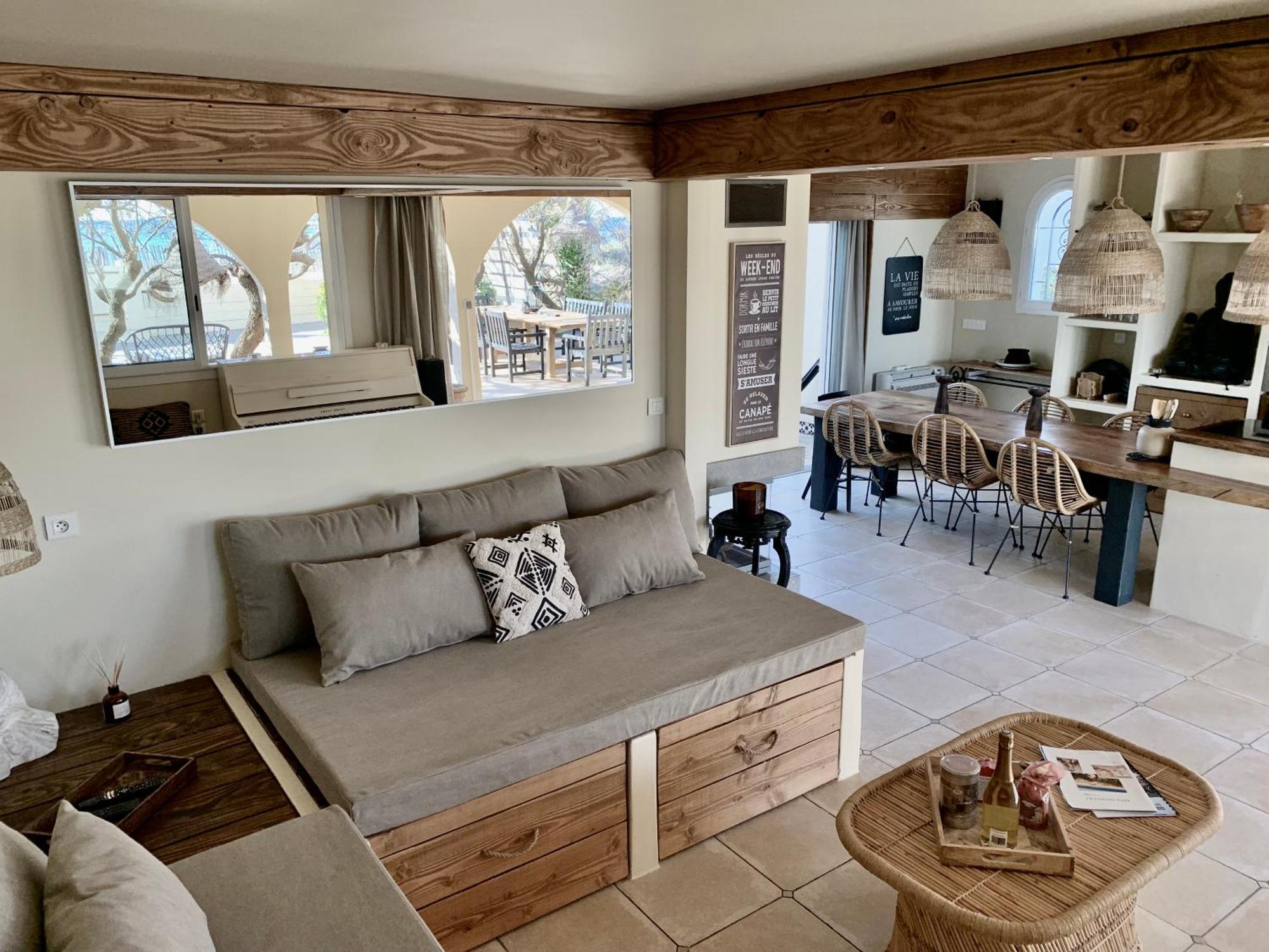 Mas Andalou Fabuleuse Premiere Ligne De Mer, Plage Privative Frontignan Kültér fotó